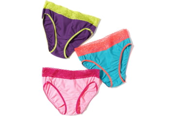 Image of ExOfficio Give-N-Go Lacy Bikini 3 Pack - Women's -Wisteria/Electra/Blush-Medium