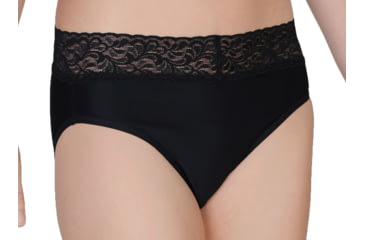 Image of Give-N-Go Lacy Bikini - Womens -Black-X-Small