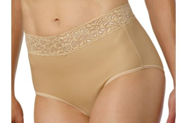 Image of ExOfficio Give-N-Go Lacy Full Cut Brief - Women's-Nude-X-Small