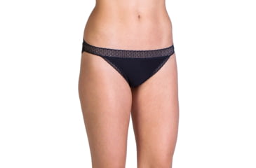 Image of ExOfficio Give-N-Go Lacy Low Bikini - Women's -Black-Small