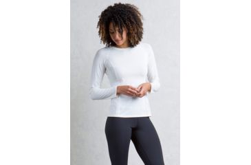 Image of ExOfficio Give-N-Go Perf Base Layer Crew - Women's, Alyssum, Extra Small, 2244-2973-Alyssum-XS