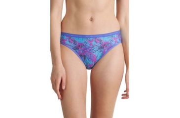 Image of ExOfficio Give-N-Go Printed Bikini Womens, Baja Blue/Tropical, XS, 22452347-7304-XS