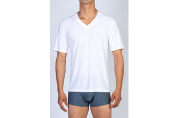 Image of ExOfficio Give-N-Go V-Neck Shirt - Men's -White-Medium