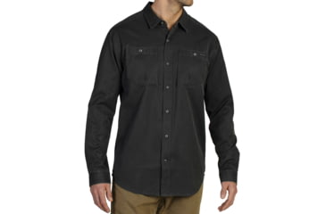 Image of Hida Long Sleeve Shirt - Mens -Black-Medium