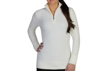 Image of ExOfficio Irresistible Dolce 1/4 Zip Sweater - Women's-Vellum-Small