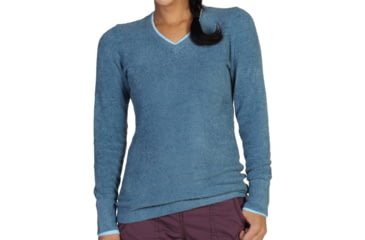 Image of ExOfficio Irresistible Neska V-Neck Sweater - Women's-Dusk-Medium