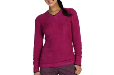 Image of ExOfficio Irresistible Neska V-Neck Sweater - Women's-Dazzle-X-Large