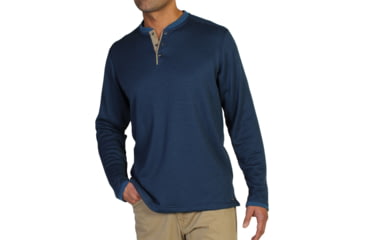 Image of Isoclime Thermal Henley - Mens -Evening/Isle-XX-Large