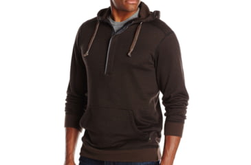 Image of ExOfficio Isoclime Thermal Hoody - Men's-Black/Dark Charcoal-X-Large
