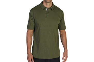 Image of ExOfficio JavaTech Polo Short Sleeve Shirt - Men's -Algae-Small