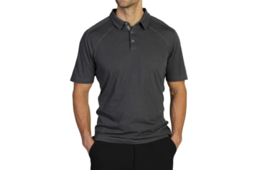 Image of ExOfficio JavaTech Polo Short Sleeve Shirt - Men's -Dk Pebble-Medium