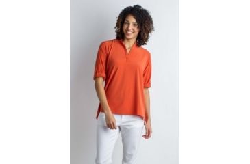 Image of ExOfficio Kizmet 3/4 Sleeve Shirt Women's, Paprika, XS 20013092-3530_XS