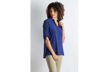 Image of ExOfficio Kizmet 3/4 Sleeve Shirt Women's, Ink, S 20013092-5995_S