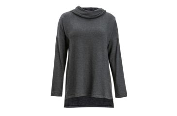 Image of ExOfficio Lavoria Wrap Cowl Tunic - Women's, Black Heather, Large, 2011-3205-Black Heather-L