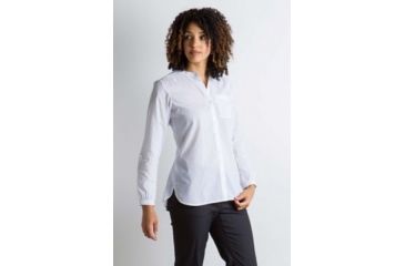 Image of ExOfficio Lencia Long Sleeve Shirt Women's, White, XS 20013153-1000_XS
