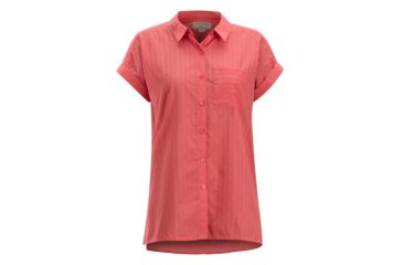 Image of Demo, ExOfficio Lencia Short Sleeve - Women's, Spiced Coral, M, 20023097-3300-M