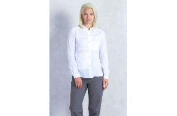 Image of ExOfficio Lightscape Long Sleeve Shirt Women's, White, XL 2001-2560-1000-XL