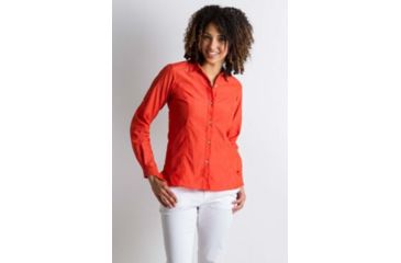 Image of ExOfficio Lightscape Long Sleeve Shirt Women's, Paprika, M 20012560-3530_M