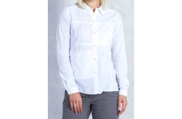 Image of Lightscape Long Sleeve Shirt - Womens-White-Small