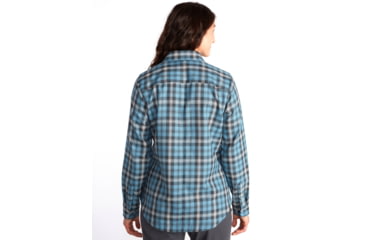 Image of ExOfficio Madison Midweight Flannel Long Sleeve - Women's, Blue Star, Large, 2001-3358-5696-L