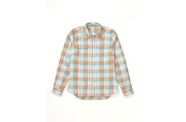 Image of ExOfficio Madison Midweight Flannel Long Sleeve - Womens, Corydalis Blue, Large, 2001-3358-5003-L