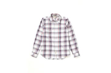 Image of ExOfficio Madison Midweight Flannel Long Sleeve - Womens, White, Medium, 2001-3358-1000-M