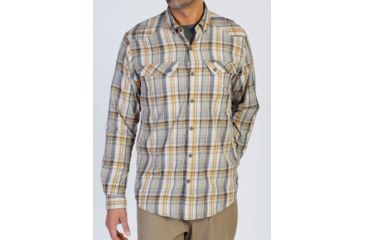 Image of ExOfficio Minimo Plaid Long Sleeve Shirt - Men's -Black-X-Large
