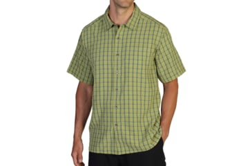 Image of ExOfficio Mundi Jacquard Short Sleeve Shirt - Men's -Pistachio-Small