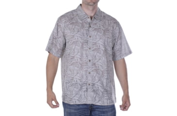 Image of ExOfficio Next-To-Nothing Kelp Short Sleeve Shirt - Men's -Bone-Small