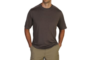 Image of Nioclime Short Sleeve Shirt - Mens -Cigar-Medium
