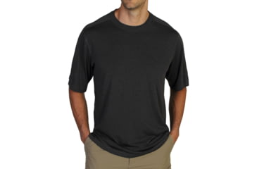Image of ExOfficio Nioclime Short Sleeve Shirt - Men's -Dk Charcoal-Medium