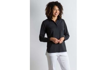 Image of ExOfficio Sofia Long Sleeve Shirt Women's, Black, S 20013074-9999_S