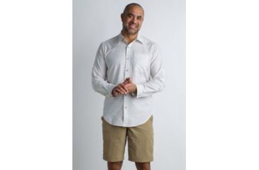 Image of ExOfficio Soft Cool Avalon Long Sleeve Shirt Men's, Alyssum, 2XL 10013024-1010_2XL
