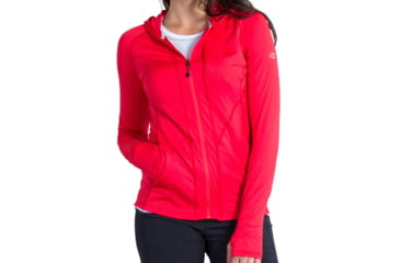 Image of ExOfficio Sol Cool Hooded Zippy - Women's-Grenadine-X-Small