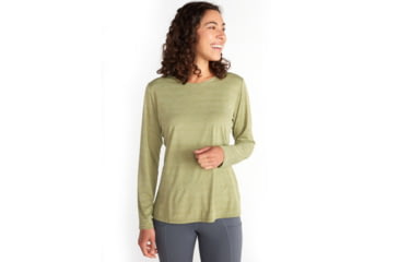 Image of ExOfficio Sol Cool Kaliani Long Sleeve - Womens, Oil Green Heather, Extra Large, 2011-3112-6026-XL