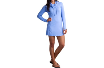 Image of ExOfficio Sol Cool Performance Hoody Dress - Women's-Cornflower-Small