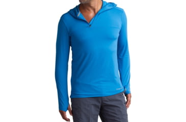 Image of ExOfficio Sol Cool Performance Hoody - Men's-Deep Water-Large