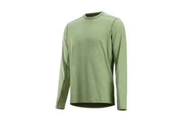 Image of ExOfficio Sol Cool Sun Crew Long Sleeve, Wheatgrass, XL, 10113127-6004-XL