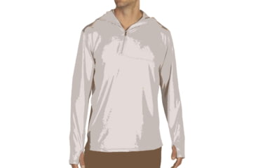 Image of Sol Cool Ultimate Hoody - Mens-Oyster-Small
