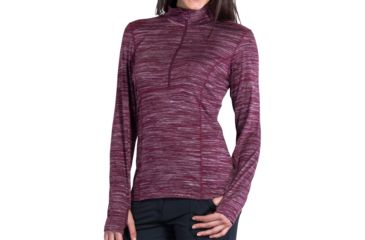 Image of ExOfficio Terma 1/4 Zip - Women's-Brandy Heather-Small