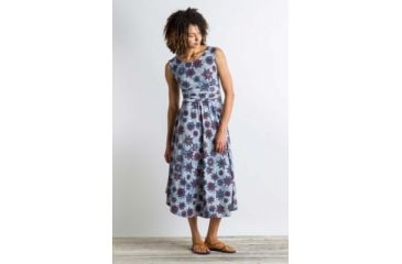 Image of ExOfficio Wanderlux Cap Sleeve Midi Dress Women's, Tile Print, S 20613102-7246_S