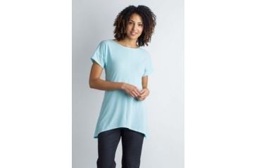 Image of ExOfficio Wanderlux Crossback Short Sleeve Shirt Women's, Icelandic, XL 20123096-5170_XL