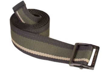 Image of ExOfficio Web Belt - Mens -Khaki Stripe-One Size