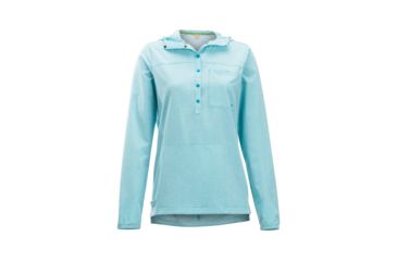 Image of ExOfficio Wimico Hoody - Women's, Algiers Blue Heather, XS, 20013317-5124-XS