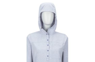 Image of ExOfficio Wimico Hoody - Women's, Blue Heron Heather, S, 20013317-5153-S
