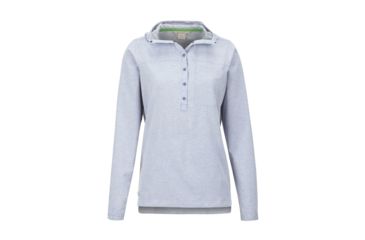 Image of ExOfficio Wimico Hoody - Women's, Blue Heron Heather, S, 20013317-5153-S