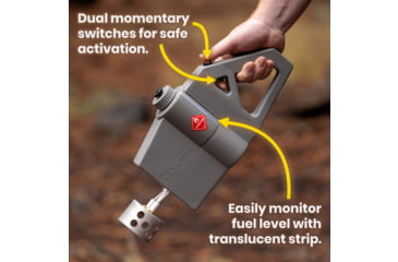 Image of Exothermic Pulsefire Compact Flamethrower, Mirror Silver, PF-COMPACT