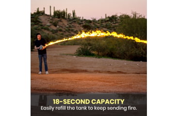 Image of Exothermic Pulsefire Compact Flamethrower, Mirror Silver, PF-COMPACT