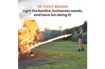 Image of Exothermic Pulsefire Compact Flamethrower, Mirror Silver, PF-COMPACT