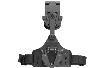 Image of Alien Gear Holsters Rapid Force Expansion Dynamic Drop Leg Holster With Locking Belt Slide w/ Taq Strap w/Standard Buckle w/Bag Packaging, Matte Black, RFX-DD-BK-LBS-T-LK-B